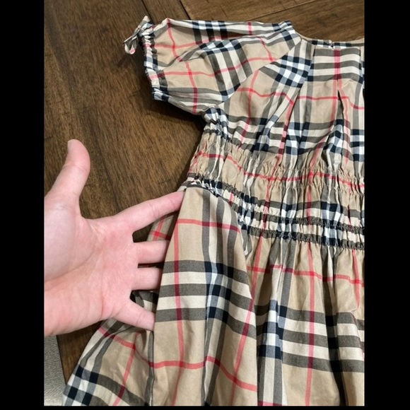 NWT Burberry 3T Joyce Smocked Vintage Check Dress - Picture 11 of 15